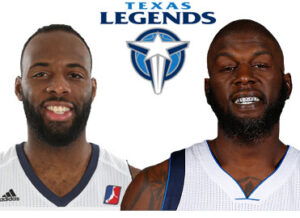 Damion James (left) and Ivan Johnson have started off on fire for the Texas Legends.
