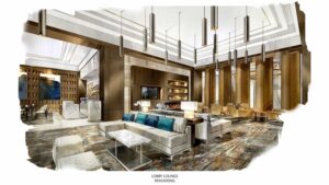 Omni Frisco Lobby Lounge Rendering