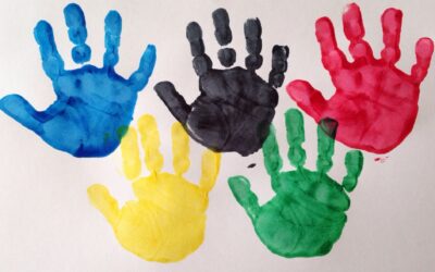 Painted hands olympics