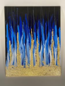 foil blue gold whte blk